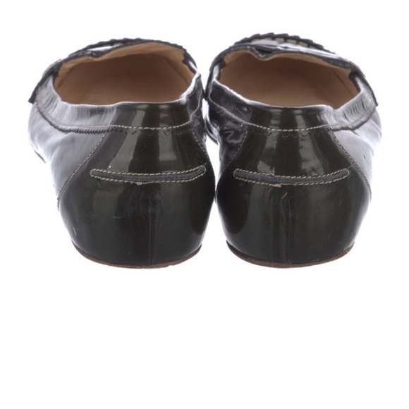Christian Louboutin Black Patten Leather Loafers